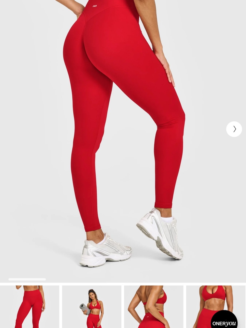 Oner Active Red High-Waist Leggings